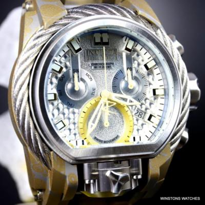 Pre-owned Invicta Reserve Bolt Zeus Magnum Hydroplated Steel 52mm Swiss Mvt Watch