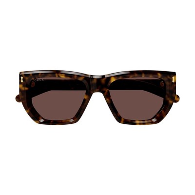 Pre-owned Gucci Gg1520s - 002 Havana Sunglasses In Brown