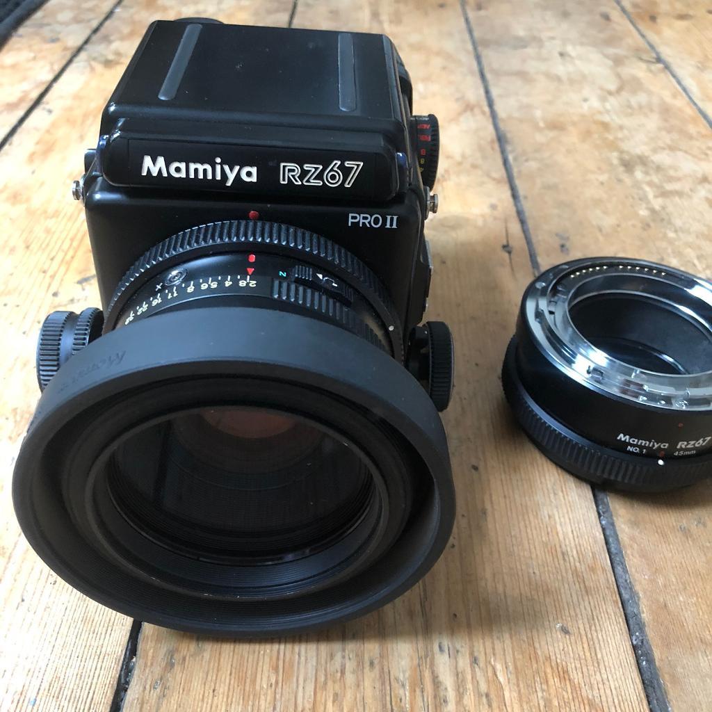 Mamiya RZ67 Pro II 110mm 2.8 lens film medium format in Dalston