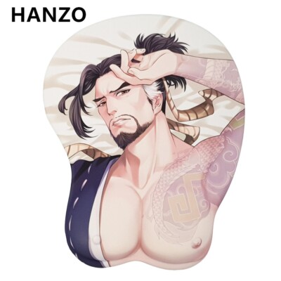 Hanzo Anime 3D Mouse Pads with Wrist Rest 2Way Skin