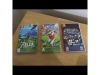 3 switch games Zelda BOTW, Mario Golf, South Park But Hole great price
