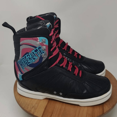 2012 Hyperlite AJ Wakeboard Boots Mens Size 10 Black Snowboarding Boots