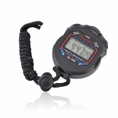 Digital Professional Handheld LCD Chronograph Sports Stopwatch Timer Stop Watch