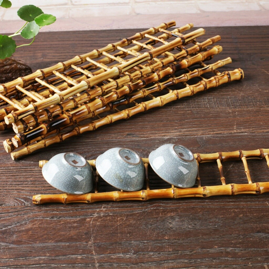 1PC Bamboo Root Cup Holder Cup Drainer Tea Cup Organizer ...