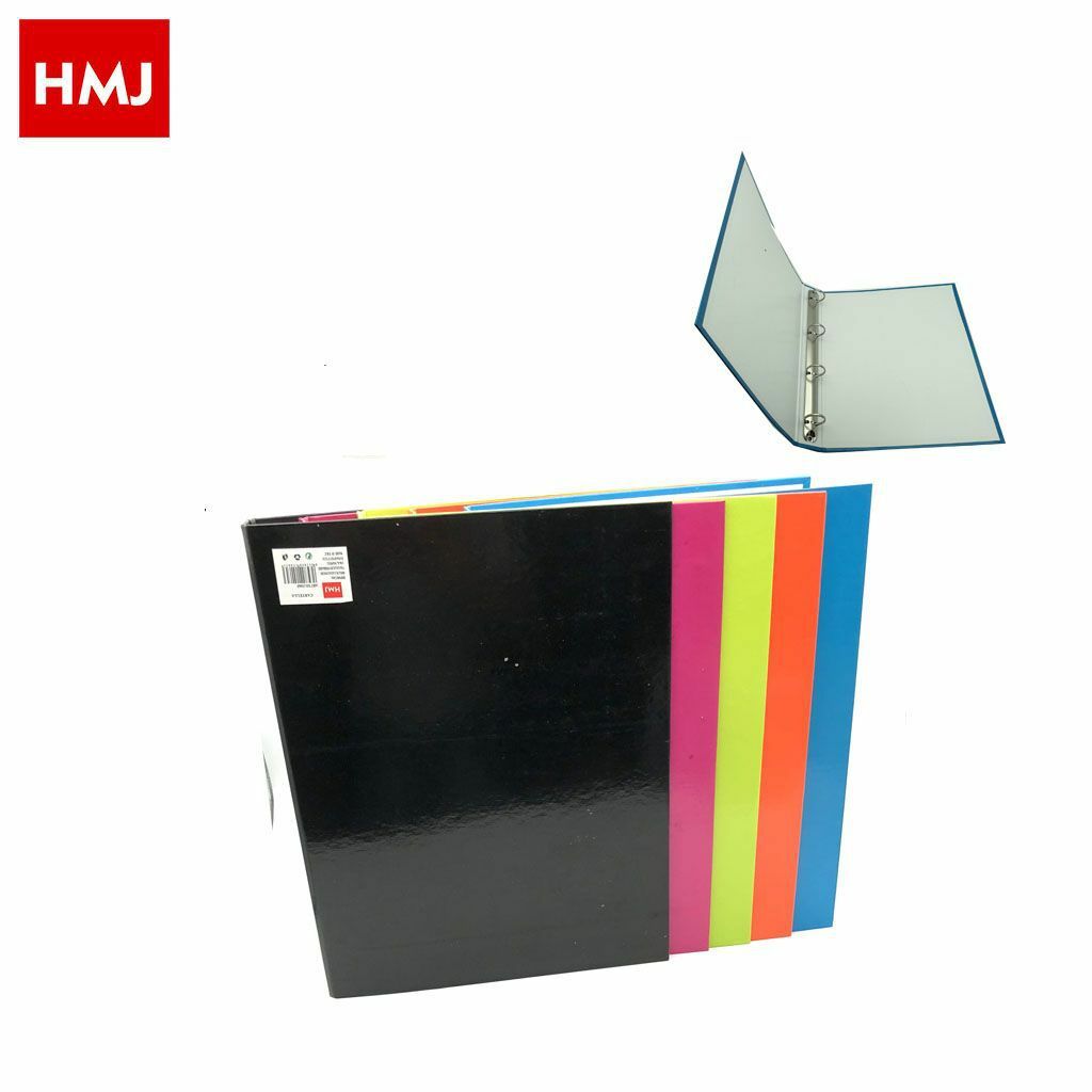Set 6 Pz Cartellina Portadocumenti A4 A 4 Anelli Fogli Cartella hmj