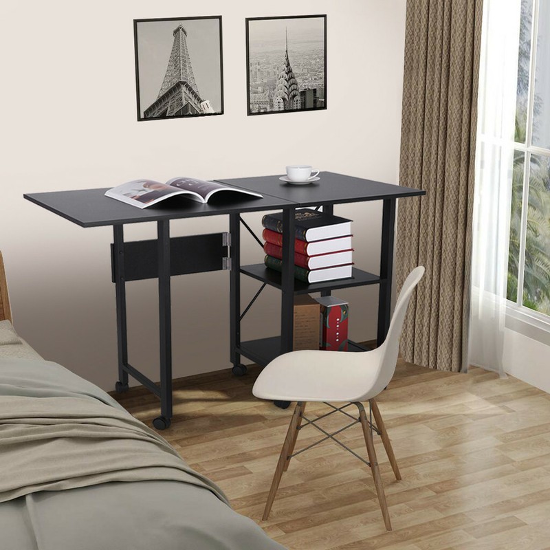 Foldable PC Computer Desk Study Table Home Office Table ... on {keyword}