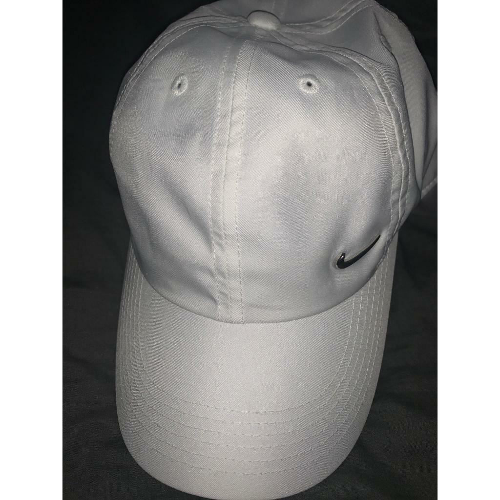 all white nike cap