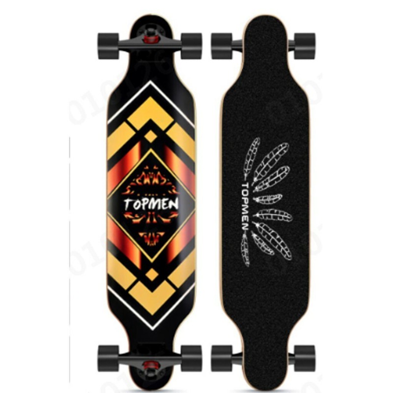 41'' PRO Longboard Complete Skateboard Carving Cruising Freestyle Drop Through