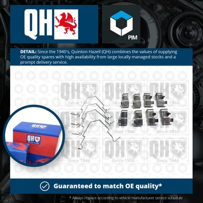 Brake Pad Fitting Kit fits KIA SHUMA FB 1.5 Rear 96 to 01 With ABS QH Quality