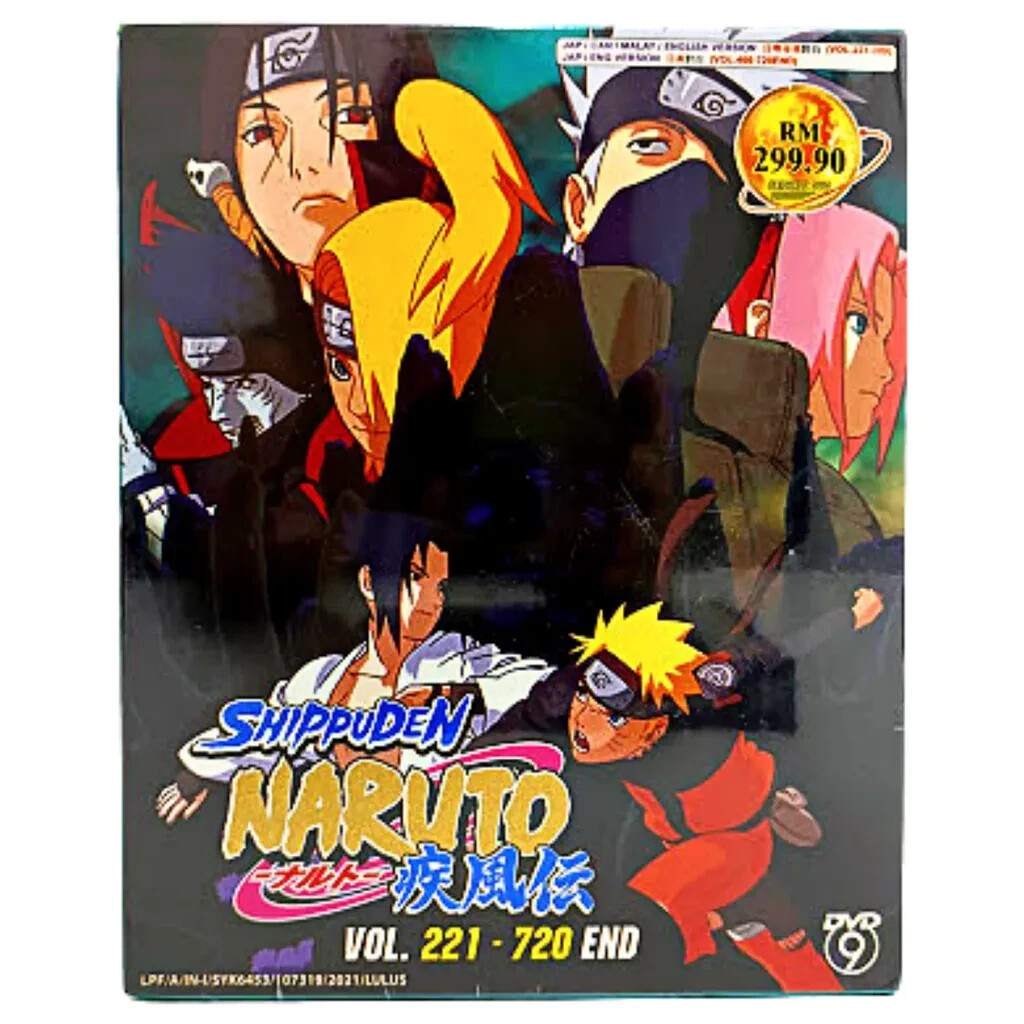 Anime DVD Naruto Shippuden (Vol. 221-720 End) TV Series