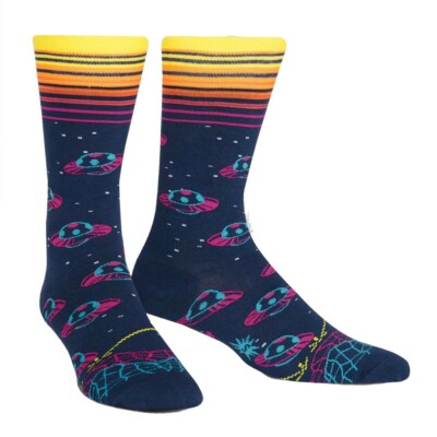 Sock it to me - Herren Socken  Inter Galactic  - lustige Herren Socken Ufo Galxy
