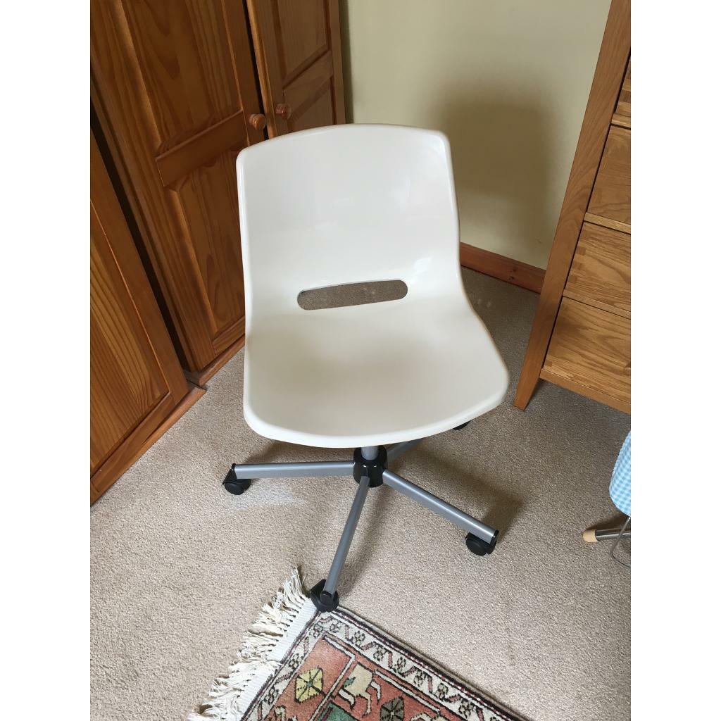 white computer chair ikea  in blackhall edinburgh  gumtree