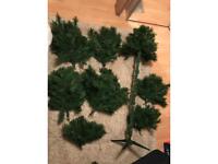 6ft artificial christmas tree plus lights and decorations 