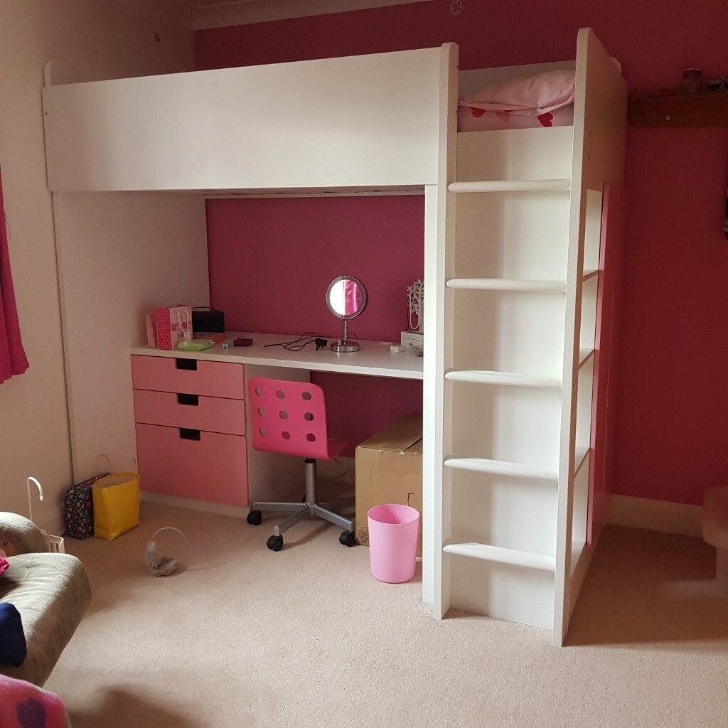 Used IKEA Stuva loft bed with chair, in a very good condition. in Tiptree, Essex Gumtree