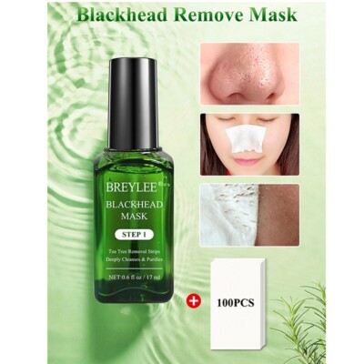 Blackhead Remover BREYLEE Tea Tree Oil Solutio Peel Off Acne Treatment Essence