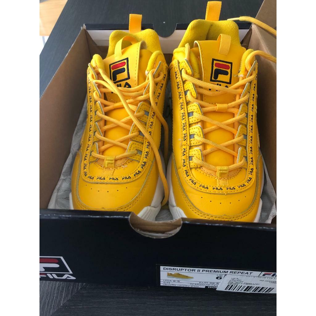 fila burgundy disruptor ii trainers