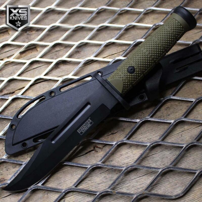 12" Military Tactical Combat Survival Knife Fixed Blade Hunting Bowie + Sheath