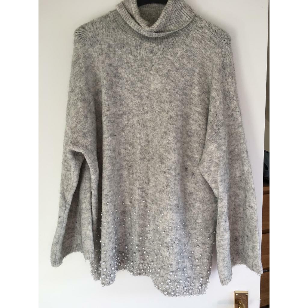 Ladies NEXT roll neck jumper with pearl detail. Size 20 | in Paignton, Devon | Gumtree