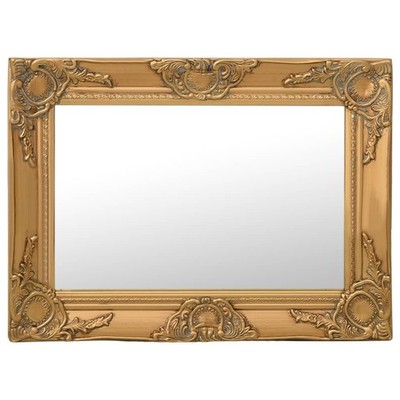 vidaXL Wall Mirror Baroque Style 60x40 cm Gold