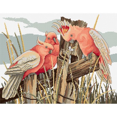 Country Threads Meeting Post Counted Cross Stitch Chart FJP-1067 Tracked Post