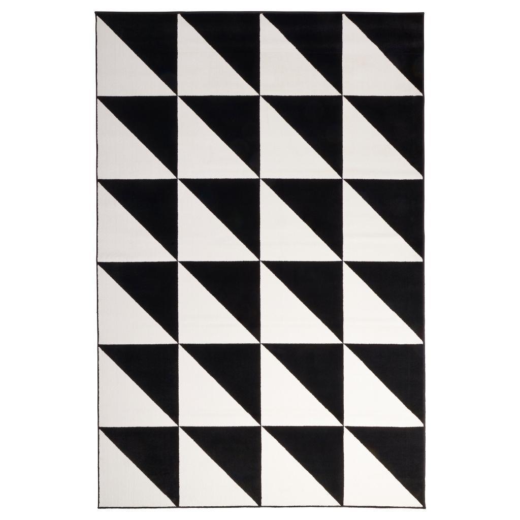Black And White Monochrome Ikea Rug In East Dulwich London