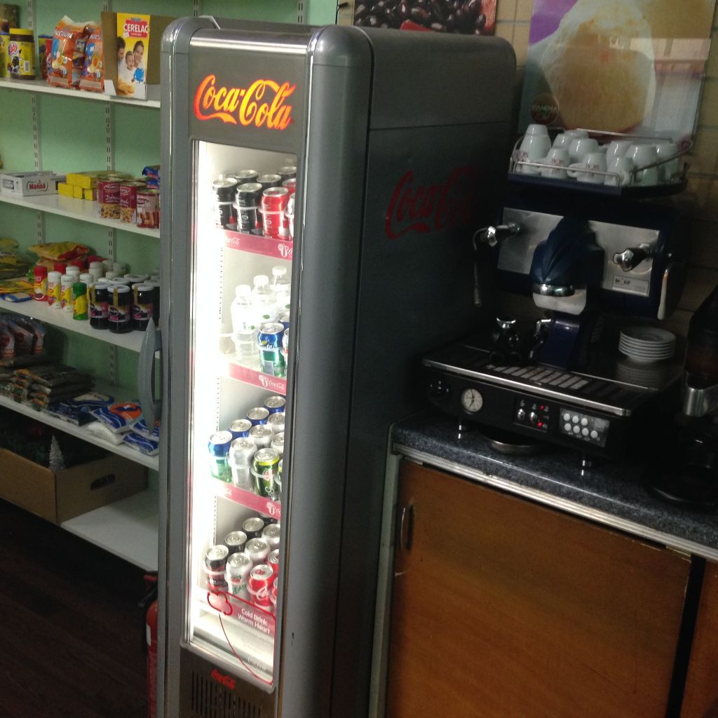 SUPER COOL Coke Cola Glass Display Fridge Quick Sale £150 ready for