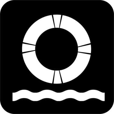 Life Preserver International Symbol Window Wall Vinyl Decal Sticker