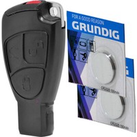 SET Auto Schlüssel Gehäuse 3 Tasten Funk Fernbe...