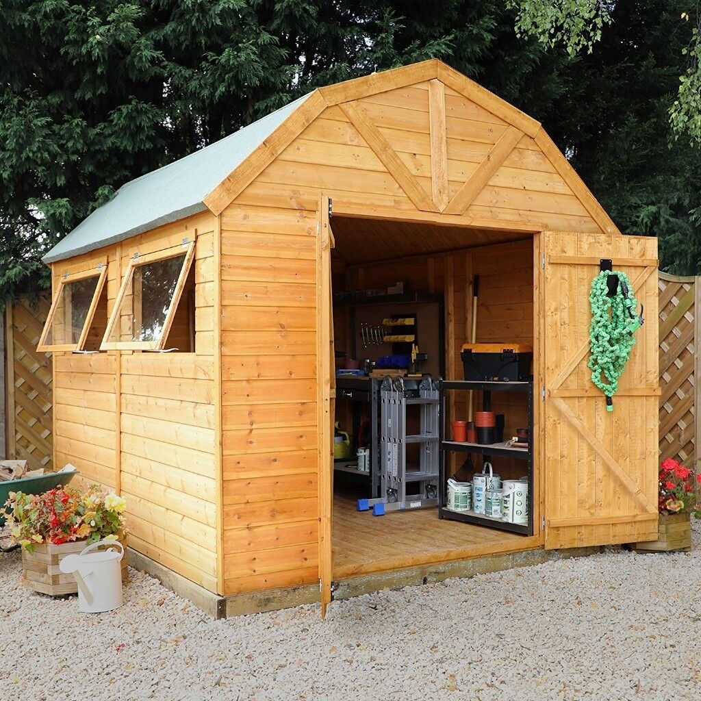 10 x 8 dutch barn style shed in llanelli