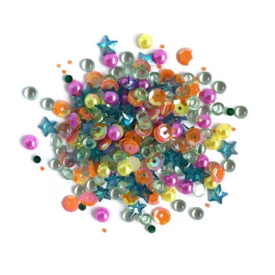 Rainbow - Sparkletz Embellishments SPK113 - Buttons Galore - Craft Sewing