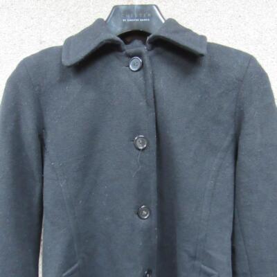 WOMENS CALVIN KLEIN SINGLE BREASTED WOOL COAT UK SIZE 6/8 NC04274