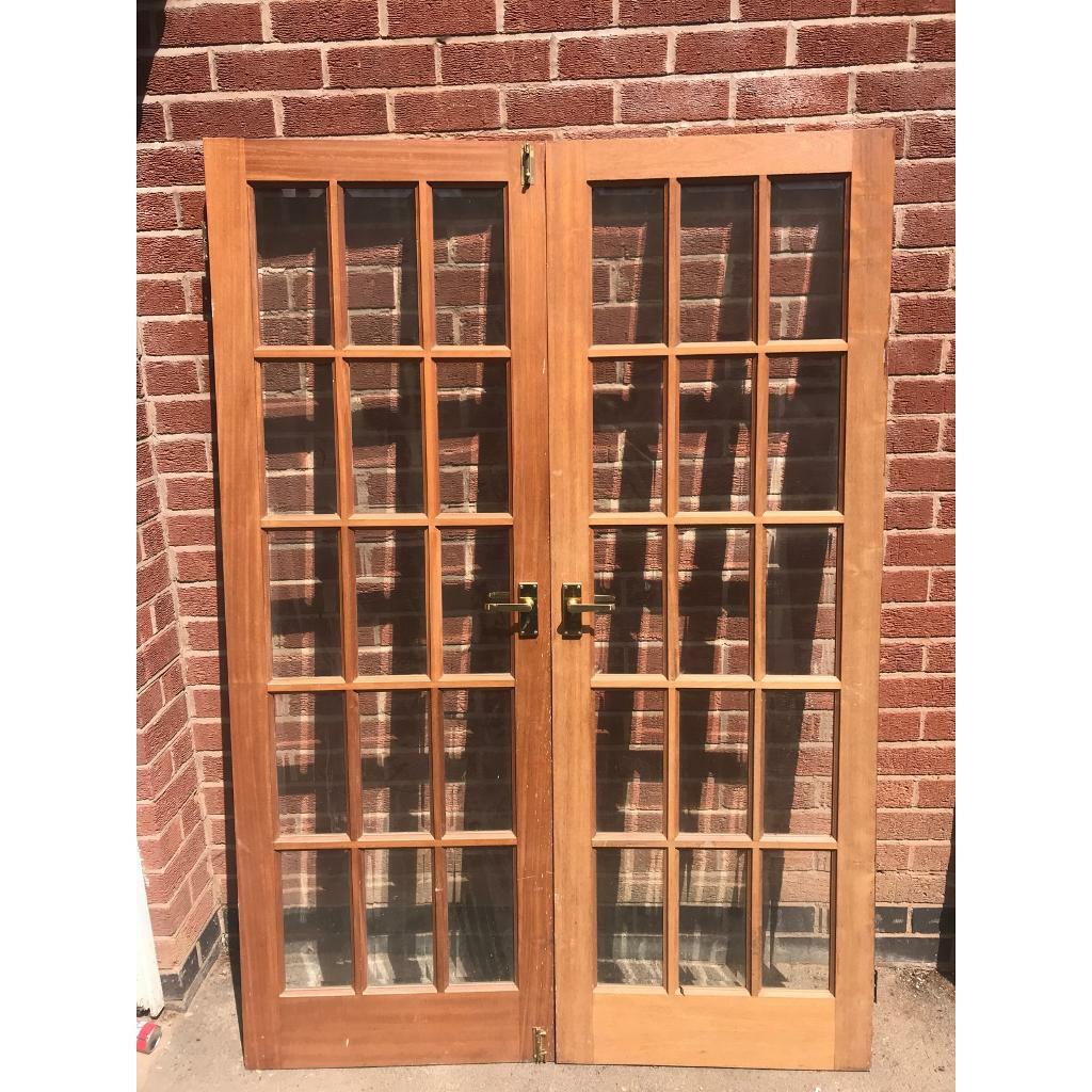 Used hardwood glazed french doors in Blaby, Leicestershire Gumtree