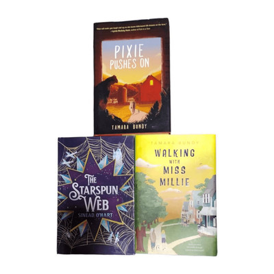 3 YA Pre Teen Children's Books Hardcover Tamara Bundy Pixie Pushes On