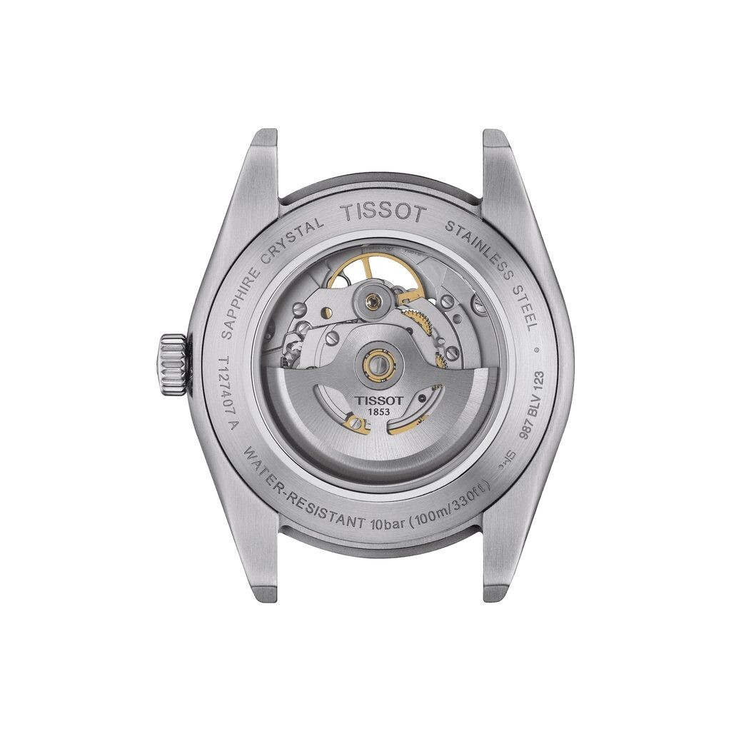 Pre-owned Tissot Powermatic 80 Open Heart T1274071104101 T127.407.11.041.01 (fedex 2 Day)