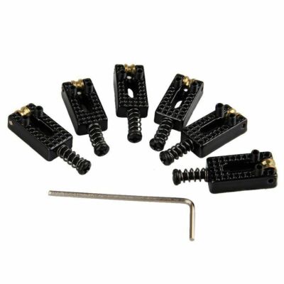 6Pcs/Set Guitar Roller Bridge Tremolo Saddles Surfing Wrench for Fender Strat