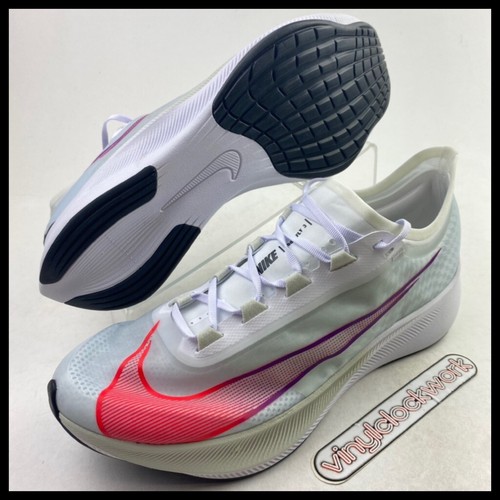 Nike Zoom Fly 3 White Flash Crimson Mens Size 11.5 Running
