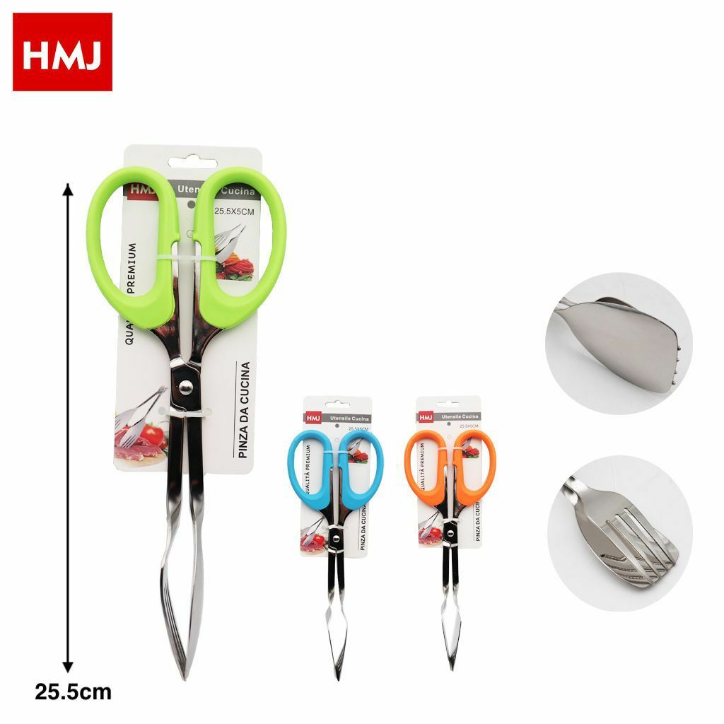 Pinza A Forbice In Acciaio Per Insalata Cucina Alimenti hmj