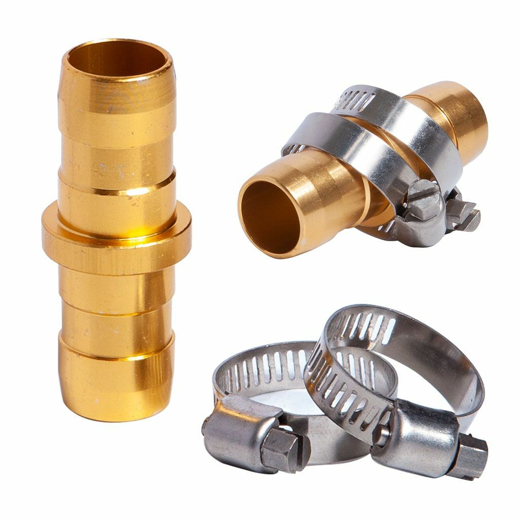 Lots 5/8" 3/4" Garden Hose Repair Mender Coupler Connector with Stainless Clamp