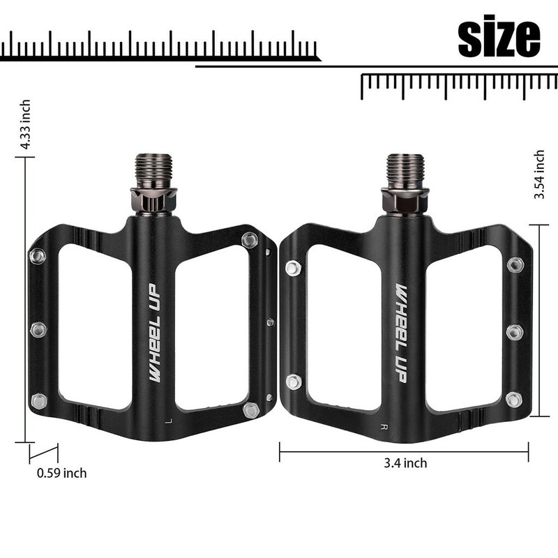 Carbon Fiber Titanium Bicycle MTB Road Bike Pedals Sealed Antiskid Pedal