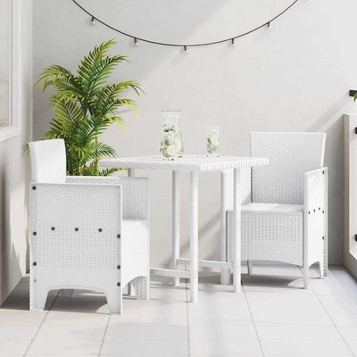 Garden Chair 2 pcs White 53 x 49 x 85 cm Polypropylene