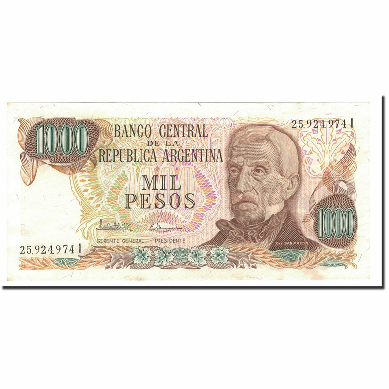 [#561360] Billet, Argentine, 1000 Pesos, Undated (1976-83), Km:304d, Spl+
