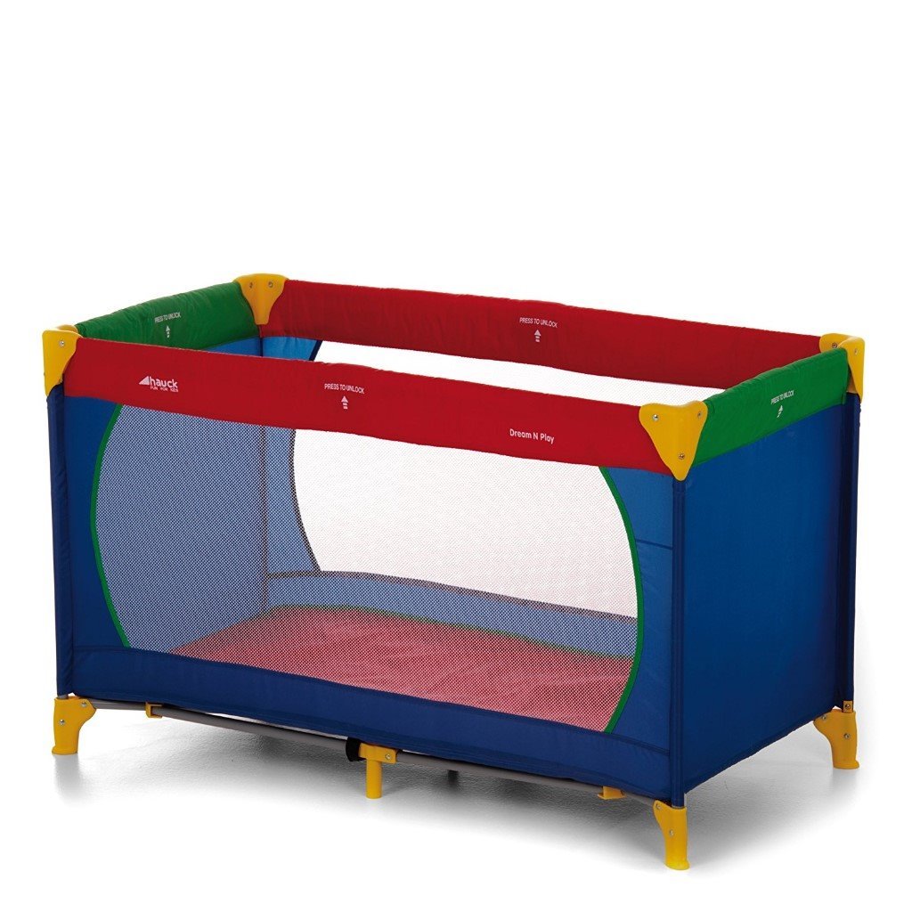 Hauck Dream N Play Travel Cot Excellent Condition With Storage Cover