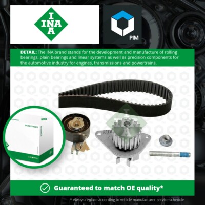 Timing Belt & Water Pump Kit fits CITROEN BERLINGO 1.4 96 to 11 Set INA 081686