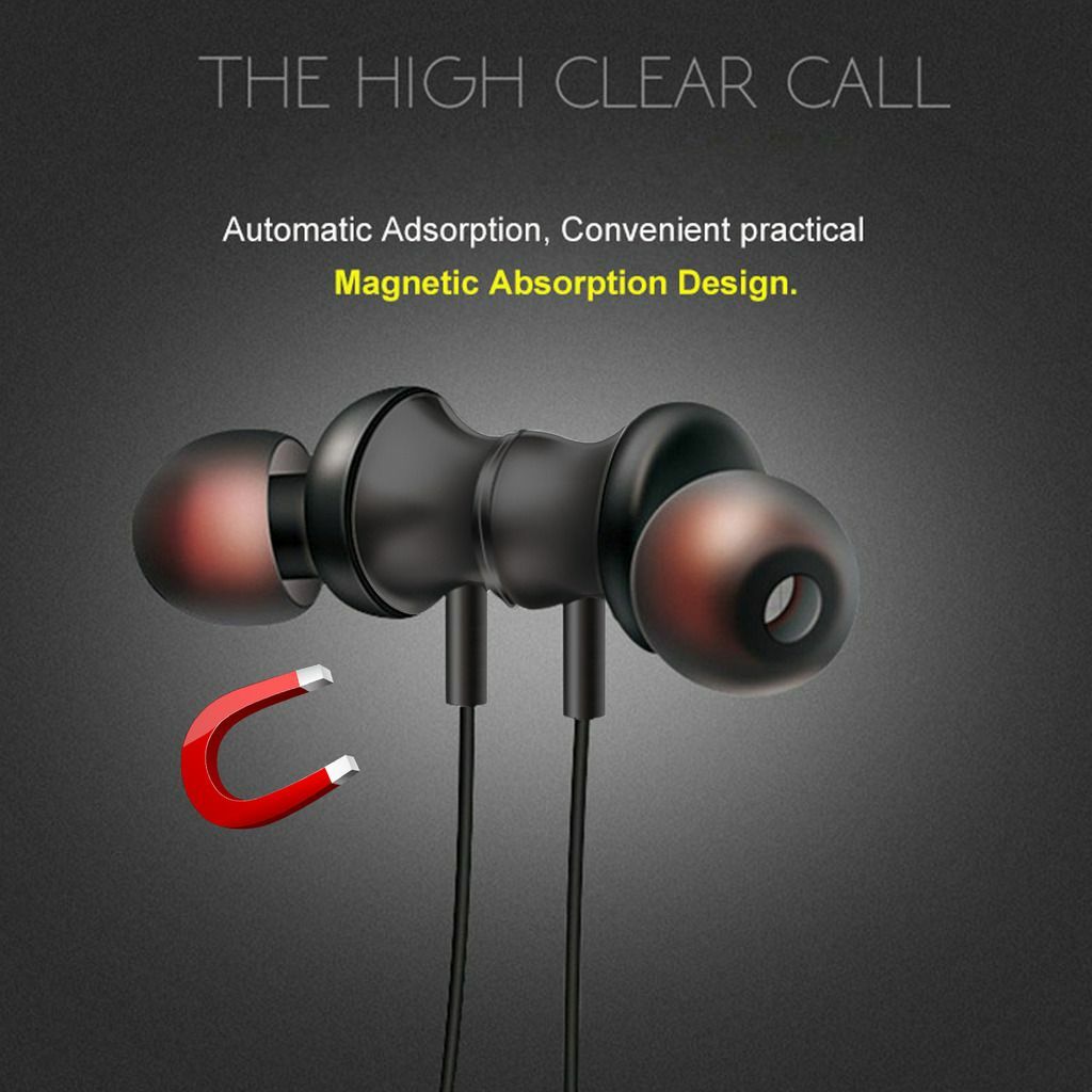 Écouteurs Bluetooth sport sans fil à tour de cou pour smartphones_voghion.com