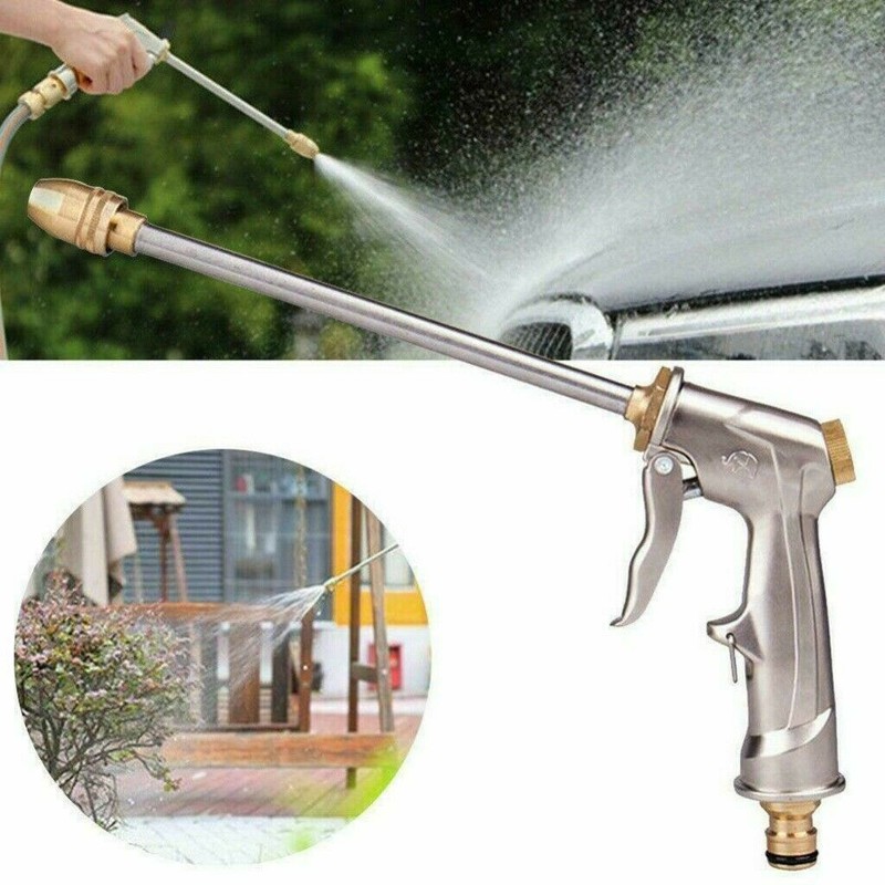 High Pressure Power Gun Water Spray Garden Hose Nozzle Car Clean Washer