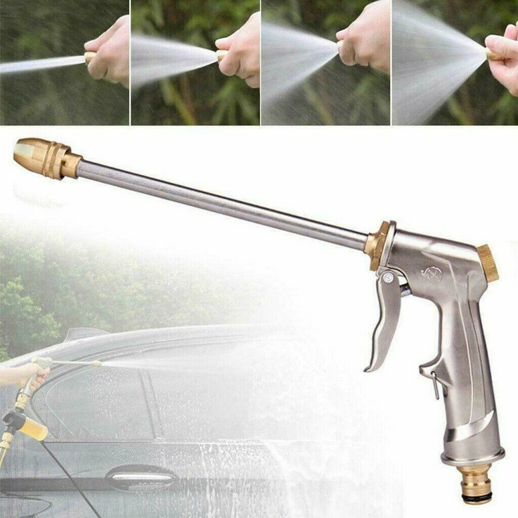 High Pressure Power Gun Water Spray Garden Hose Nozzle Car Clean Washer Tool Set