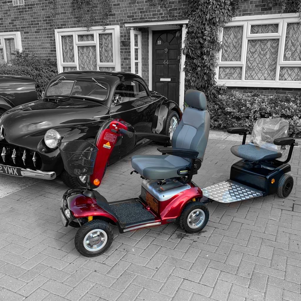 HEAVY DUTY 21 stone user shoprider deluxe twin 2 seater tandem mobility