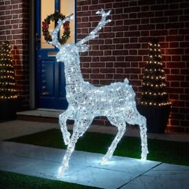 image for Cool White LED Stag Reindeer Deer Brand New in box