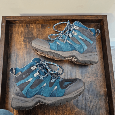 L.L. Bean Hiking Trail Model Twilight Boots 286156 Boys Blue Gray