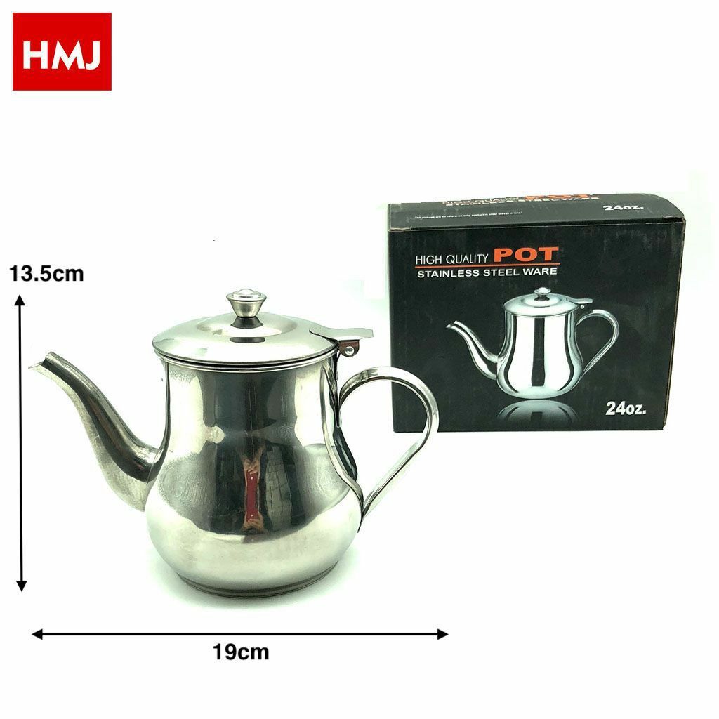 Oliera A Becco In Acciaio Inox Contenitore Olio Aceto Cucina 24oz hmj